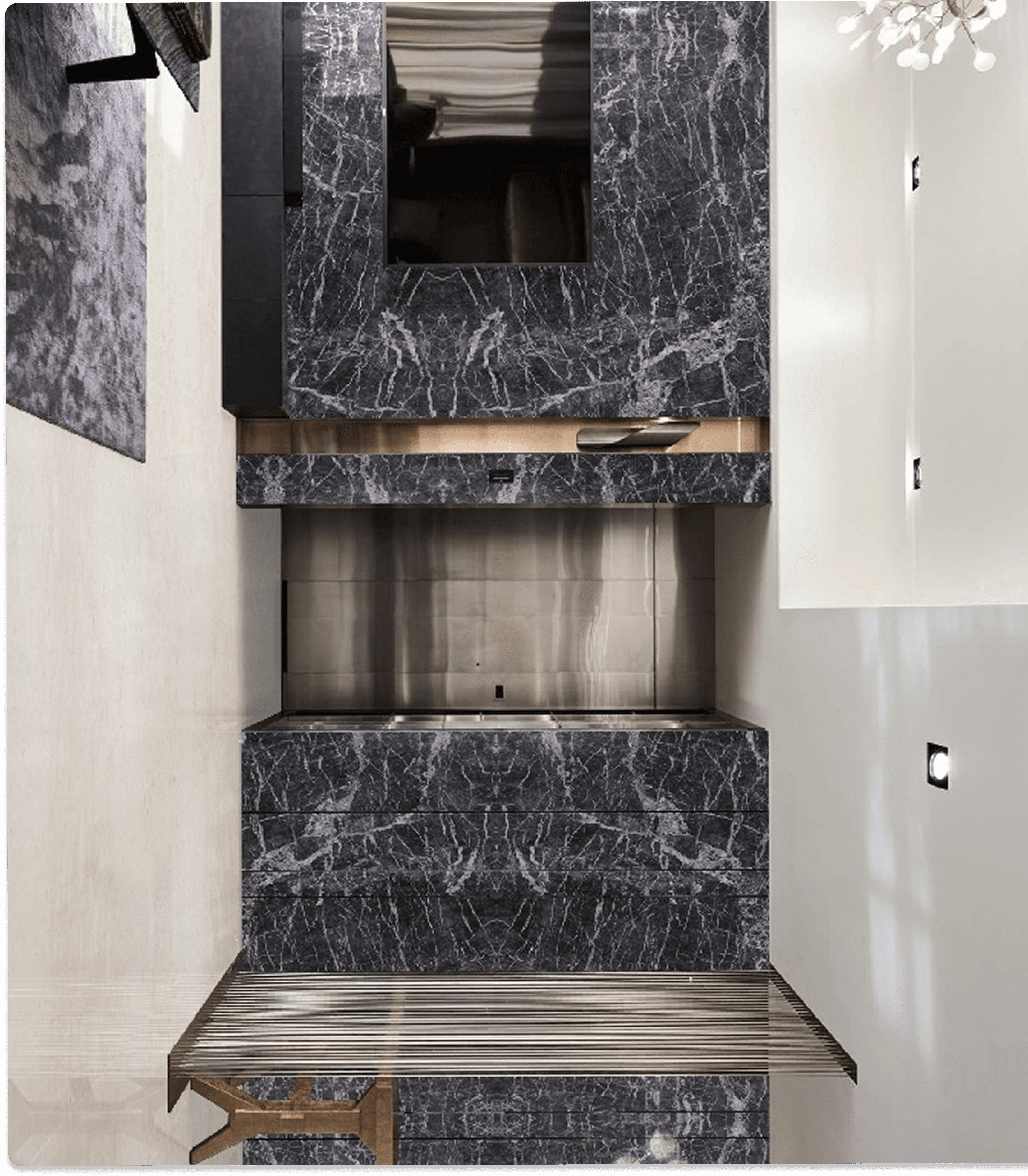 Dark Premium Marble Installation