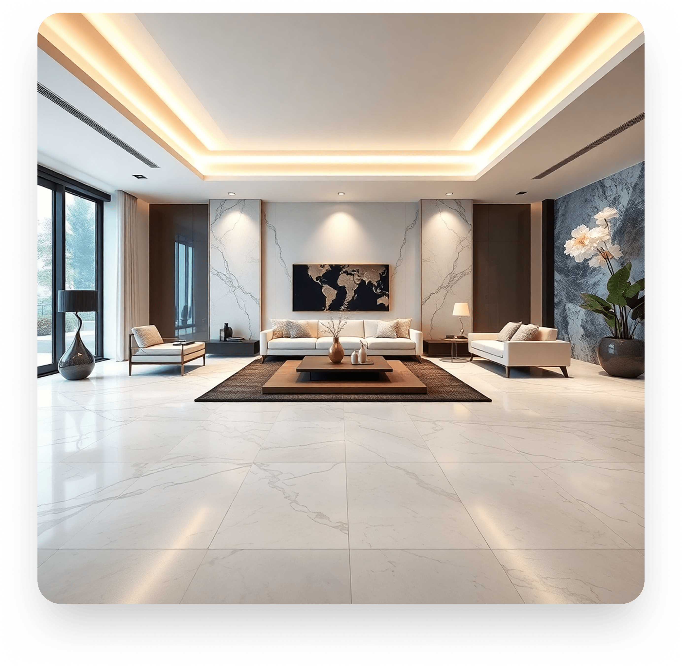 Luxury Indian Marble Living Room